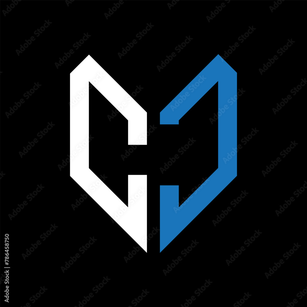 CJ letter logo design on Black background. CJ creative initials letter logo concept. CJ letter design.
CJ letter logo design on Black background. CJ creative initials letter logo concept. CJ letter design.
