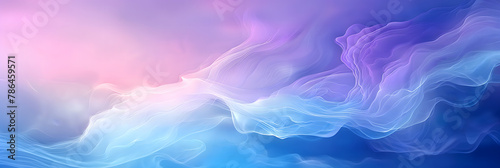 Abstract Colorful Waves on Gradient Background for Artistic Designs