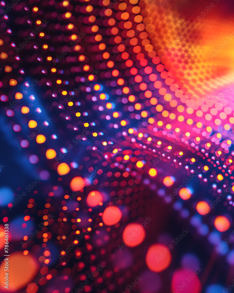 Vibrant Abstract Bokeh Lights in Blue and Red Hues Vibrant Abstract Bokeh Lights in Blue and Red Hues