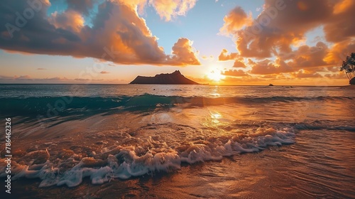 Beautiful Lanikai, Kailua Sunrise in Hawaii