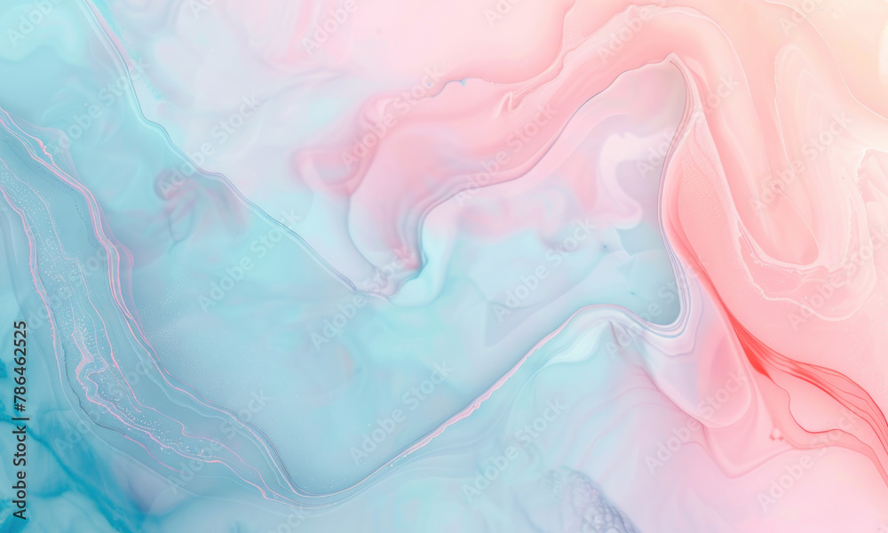 Soft pastel colored waves in abstract gradient