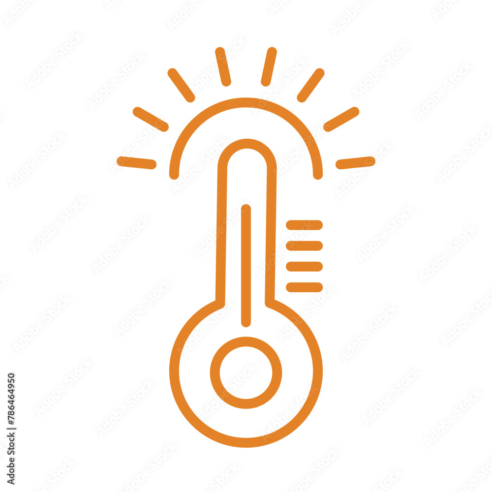 Hot weather icon design Hot weather icon design