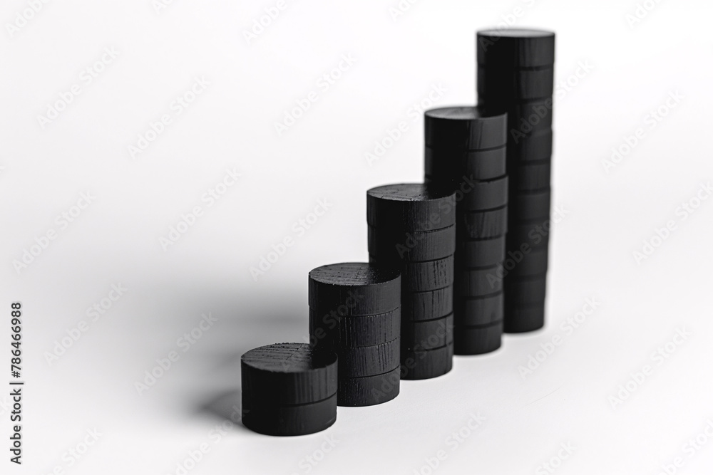 chart graph on white background chart graph on white background