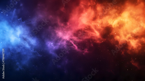 Vibrant Cosmic Explosion with Glowing Particles and Blazing Light
