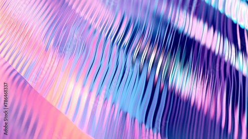 Colorful grainy gradient background template. Trendy ribbed glass effect texture, Abstract background