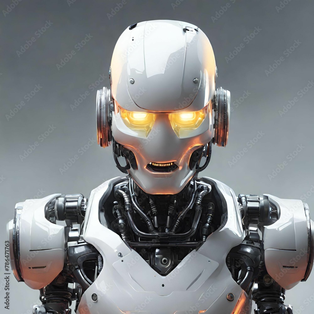 Fototapeta premium robot cyborg soldier