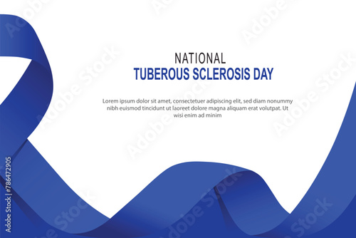 National Tuberous Sclerosis Day background.