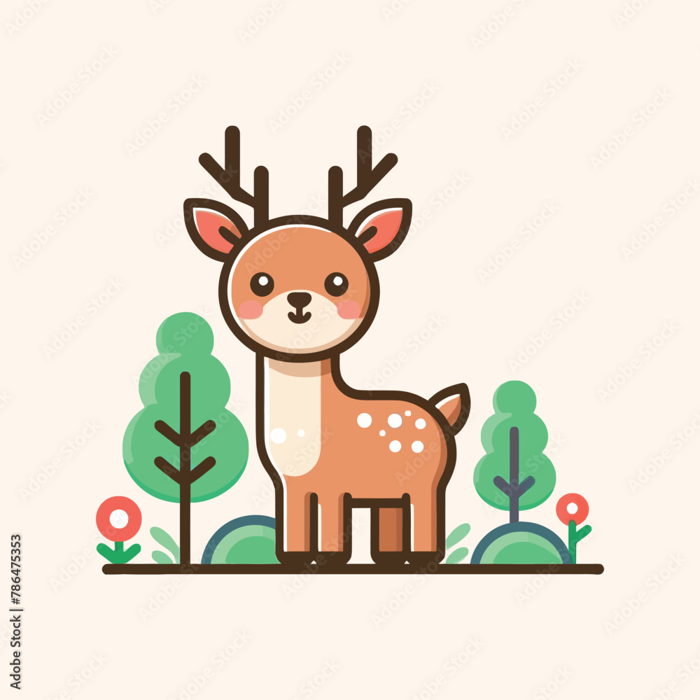 Deer vector illustration Deer vector illustration