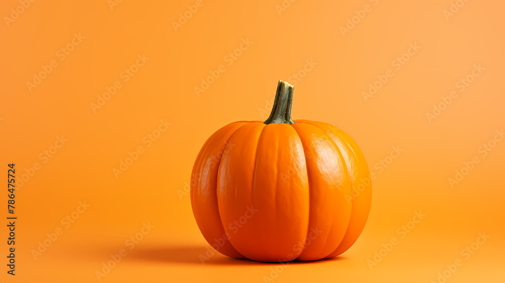 Orange pumpkin, halloween background Orange pumpkin, halloween background