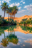 The Diverse Scenic Beauty of a Desert Oasis: Resilience and Survival at Its Finest