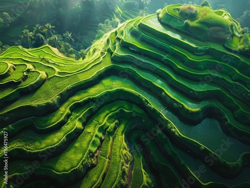 Rice terraces in Bali