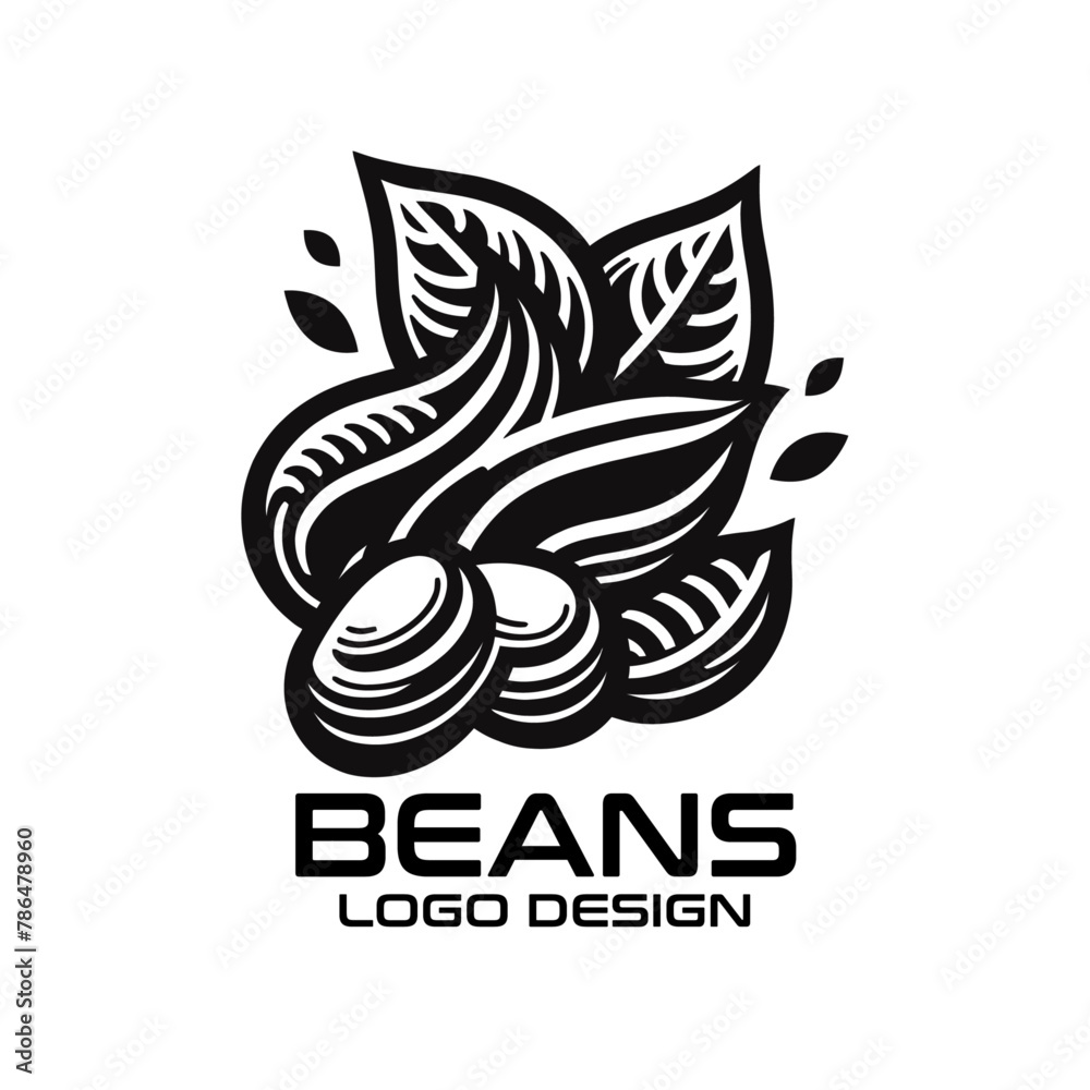 Beans Vector Logo Design Beans Vector Logo Design