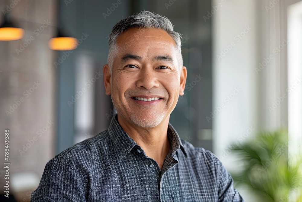 Portrait of a middle aged businessman in office Portrait of a middle aged businessman in office