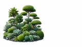 Boxwood hedging shrubbery green bush plant png topiaries vegetation shrub hedge fo, generative ai