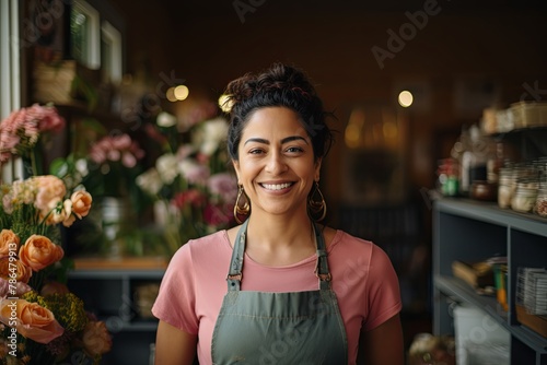 Portrait of a smiling young female small business owner
