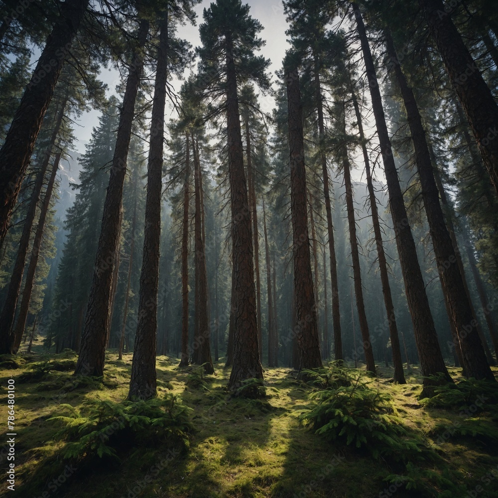 Obraz premium forest in the morning