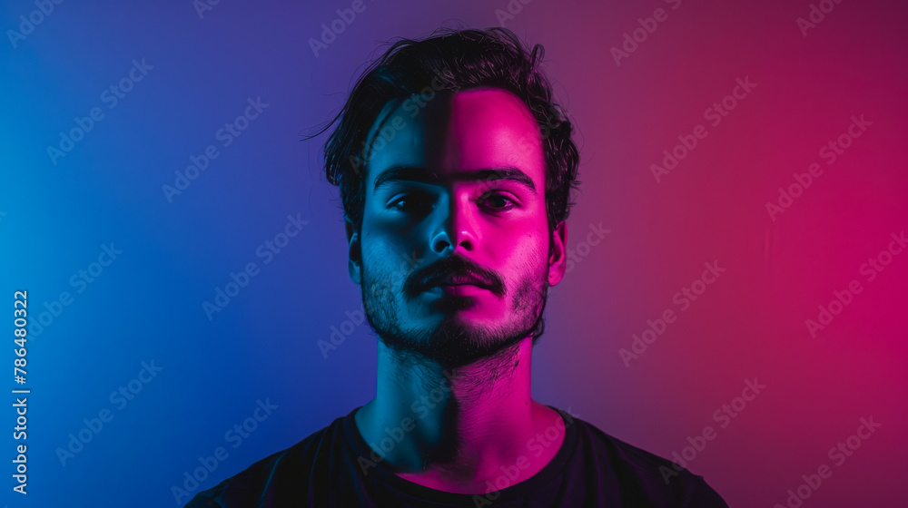 Proud Stance: Person Against Minimalist Gradient
Proud Stance: Person Against Minimalist Gradient