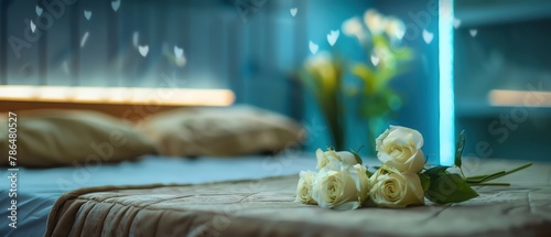 The wilted flowers by the bedside were a closeup of sadness, their drooping petals reflecting the mood of the room