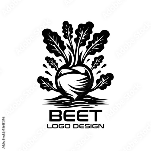 Beet Vector Logo Design photo