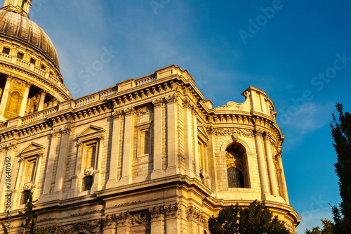 St Pauls Cathedral in London, glowing in the Autumn sun.