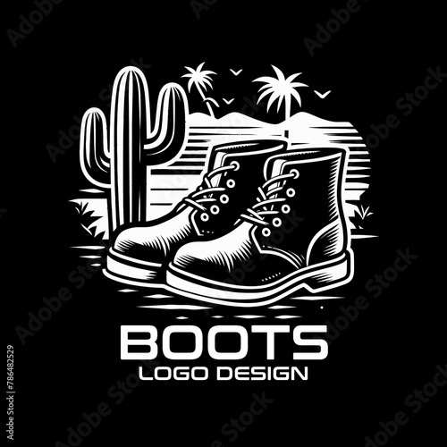 Boots Vector Logo Design