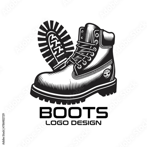 Boots Vector Logo Design