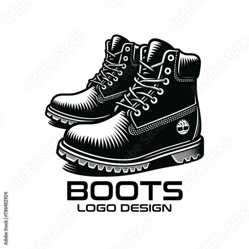 Boots Vector Logo Design