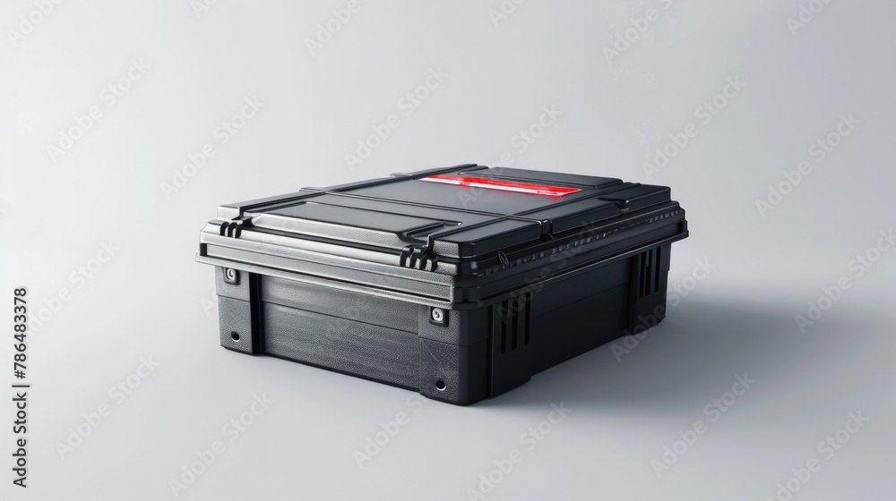 Isolated UPS battery sealed on a white background Isolated UPS battery sealed on a white background