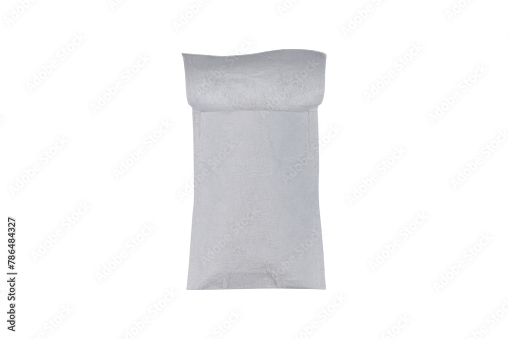 Recyclable cotton bag isolated on white background.