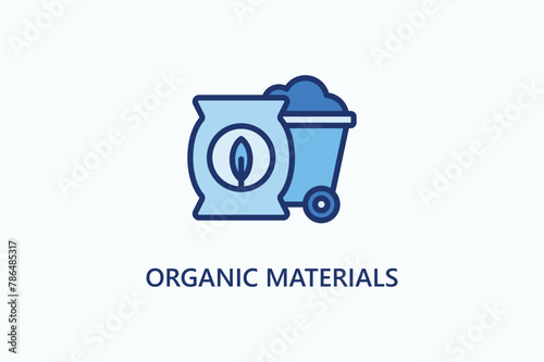 Organic Materials vector, icon or logo sign symbol illustration