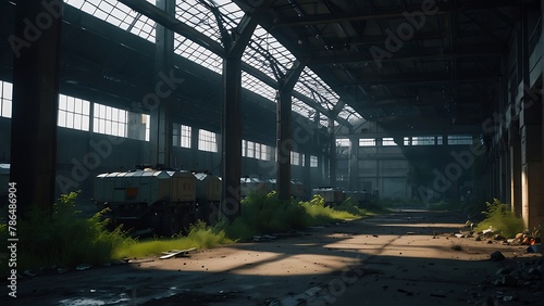 Abandoned factory in the city during daytime