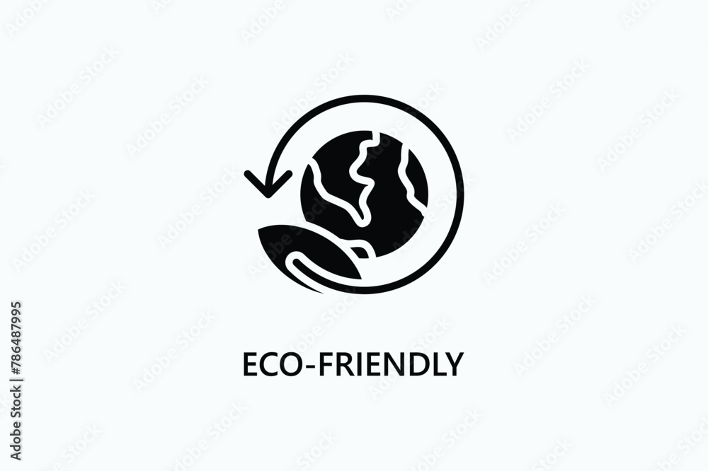 Fototapeta premium Eco-friendly vector, icon or logo sign symbol illustration 