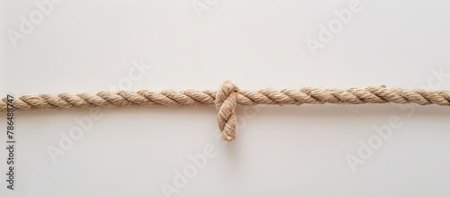 A rope with a knot on it.