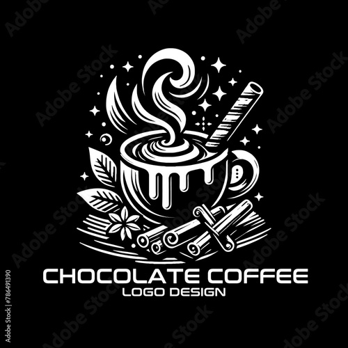 Chocolate Coffee Vector Logo Design