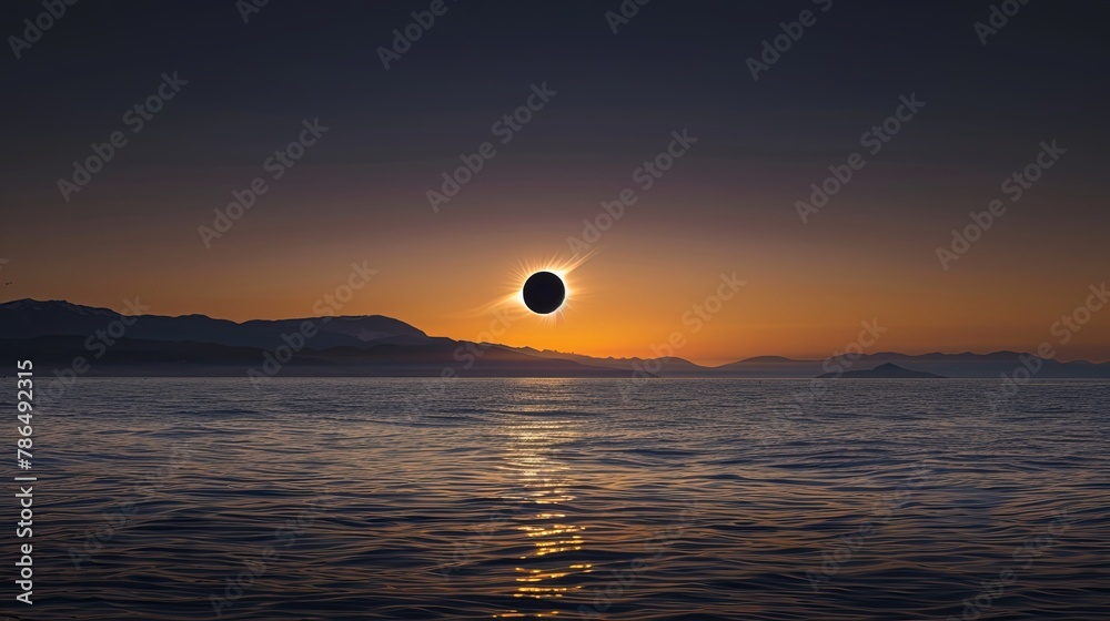Quiet Majesty of Total Solar Eclipse at Dawn Quiet Majesty of Total Solar Eclipse at Dawn