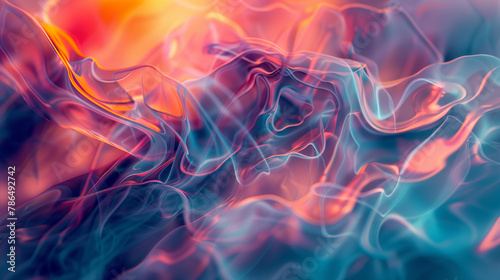 abstract background with smoke and fire