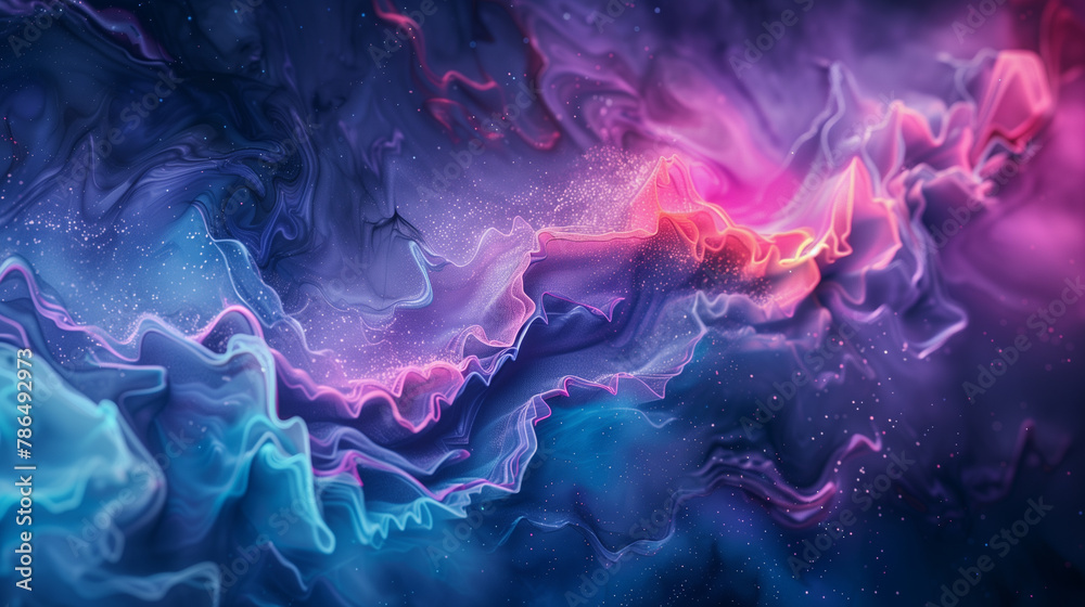 Obraz premium abstract colorful background with wavy lines
