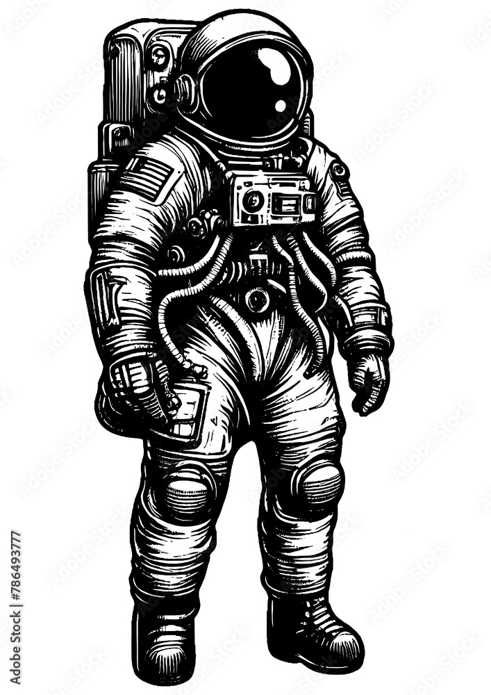 astronaut in a space suit with a visor helmet sketch engraving generative ai fictional character PNG illustration. Scratch board imitation. Black and white image. astronaut in a space suit with a visor helmet sketch engraving generative ai fictional character PNG illustration. Scratch board imitation. Black and white image.