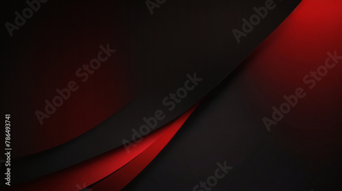 Abstraktes Rot und Schwarz sind helle Muster mit einem Farbverlauf mit Bodenwand, Metallstruktur, weichem Tech-Hintergrund, diagonalem Hintergrund, schwarz, dunkel, elegant, sauber und modern.	 photo