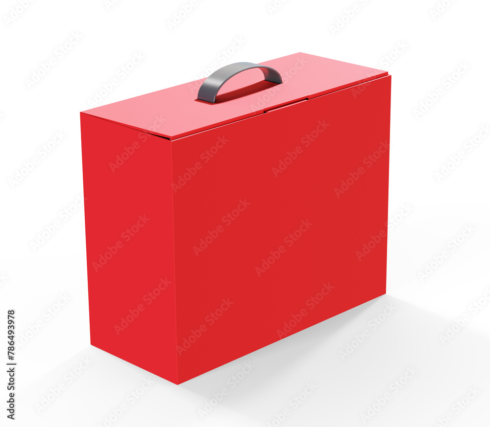 Break In Case Of Emergency Red Box 3d render Break In Case Of Emergency Red Box 3d render