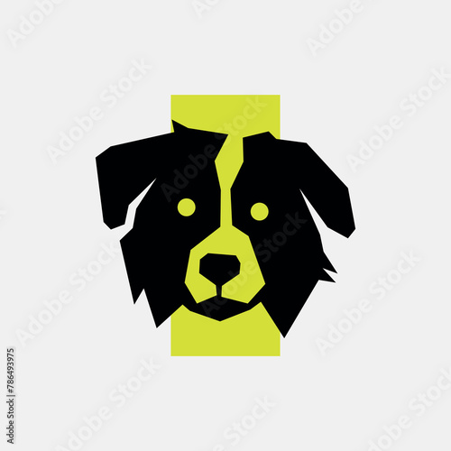Fototapeta Naklejka Na Ścianę i Meble -  Vector illustration of cute dog logo