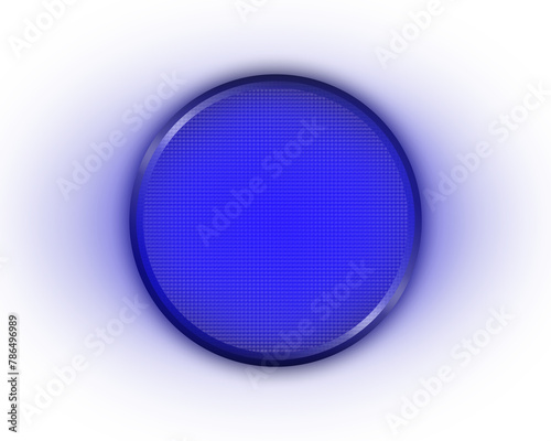 blue color spotlight frontal view realistic illustration on transparent background