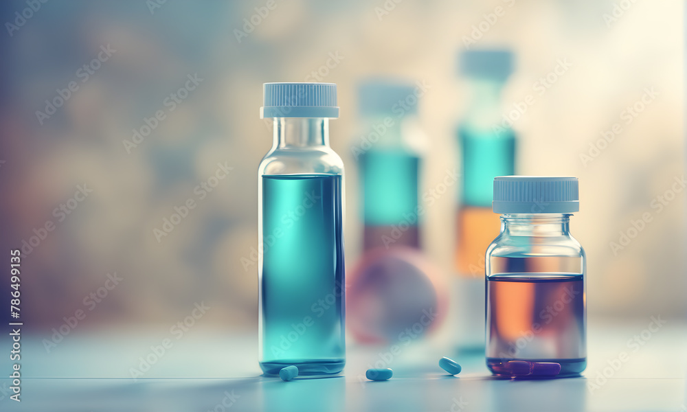 Abstract blur backdrop of medicine-related items Abstract blur backdrop of medicine-related items