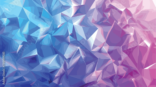 Vector blue and purple Low poly abstract background