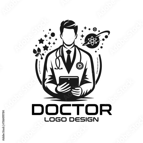 Doctor Vector Logo Design photo