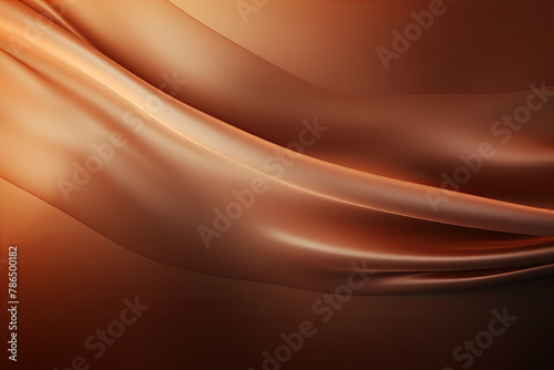 Luxury fabric abstract brown background or fluid waves of grunge silk texture velvet satin or luxury.