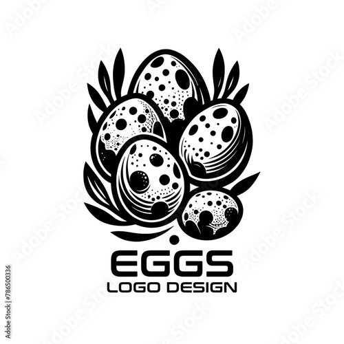 Eggs Vector Logo Design photo