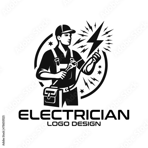 Electrician Vector Logo Design
