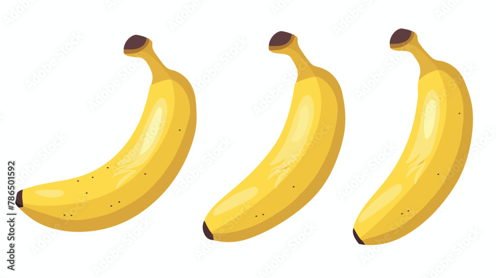 Vector designs of bananas design flat vector isolated
