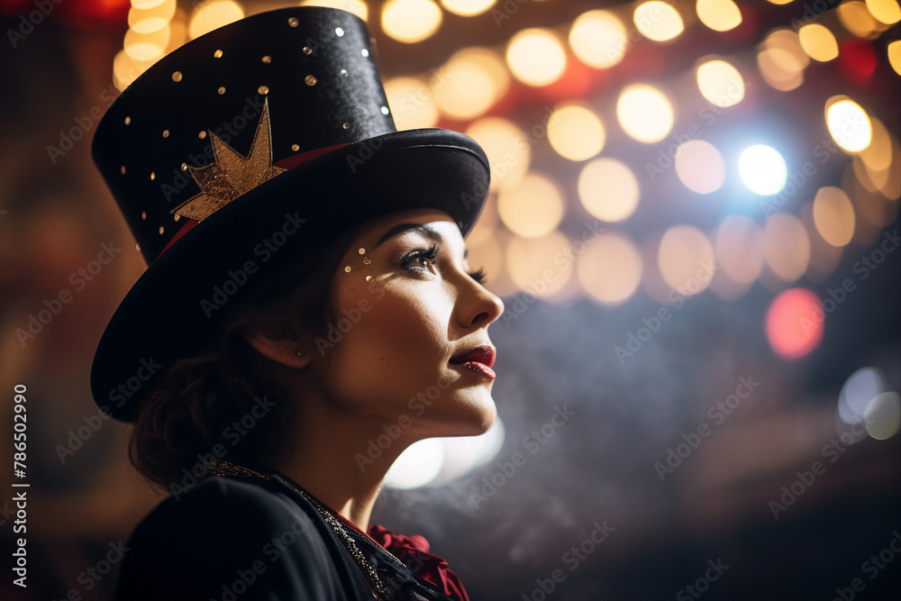 Movie scene stylized picture image made with Generative AI tools amazing circus performance actor trick tent Movie scene stylized picture image made with Generative AI tools amazing circus performance actor trick tent